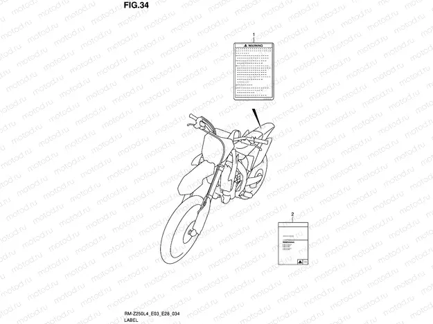 34 - LABEL (RM-Z250L4 E28)