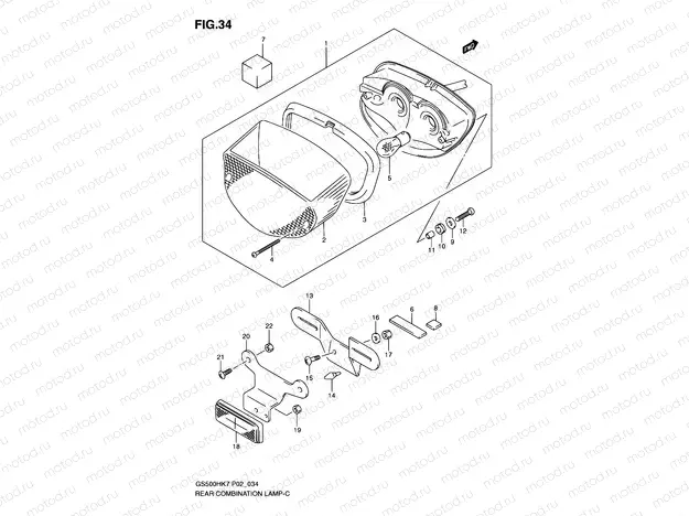 34 - REAR COMBINATION LAMP