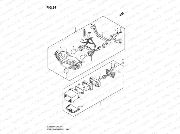34 - REAR COMBINATION LAMP