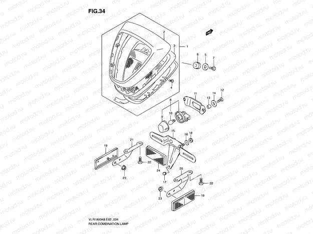 34 - REAR COMBINATION LAMP