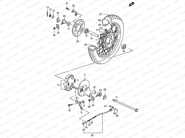 34 - REAR WHEEL