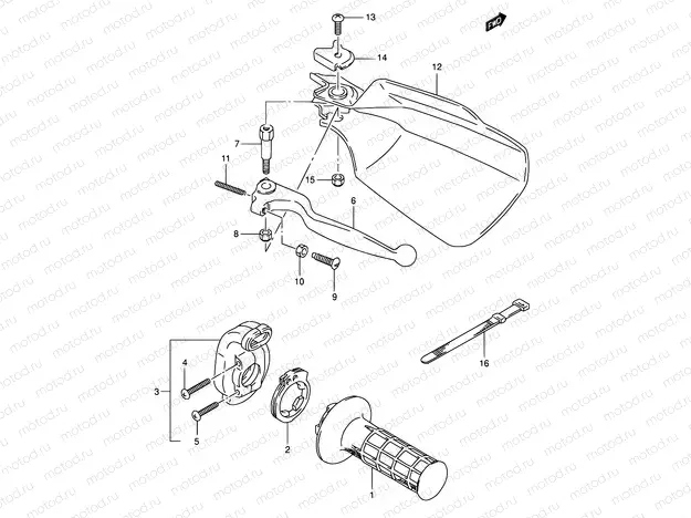 34 - RIGHT HANDLE LEVER