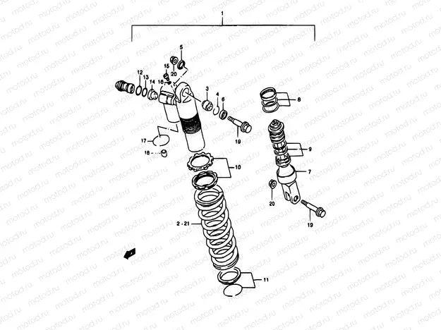 34 - SHOCK ABSORBER (MODEL T)