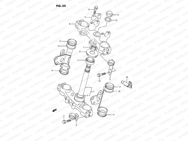 34 - STEERING STEM