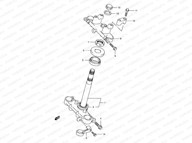 34 - STEERING STEM (E03,E33)