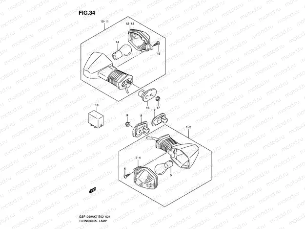 34 - TURNSIGNAL LAMP