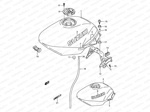 34A - FUEL TANK (MODEL M/N)