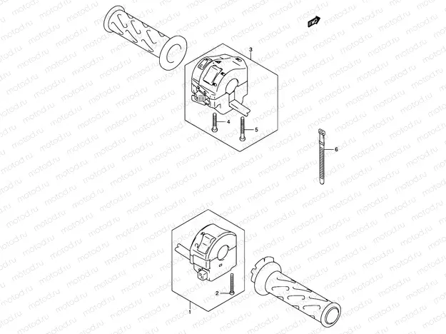 34B - HANDLE SWITCH (MODEL K5/K6)