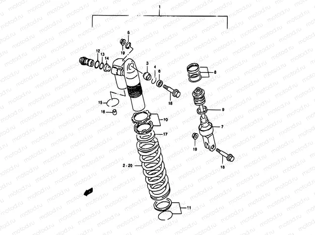 34B - SHOCK ABSORBER (MODEL W)