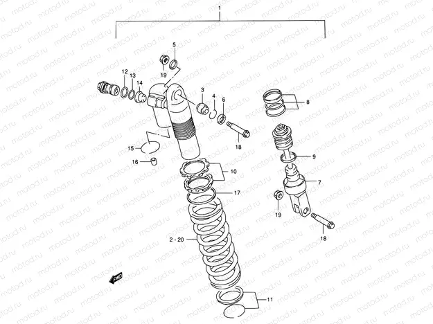 34B - SHOCK ABSORBER (MODEL W)