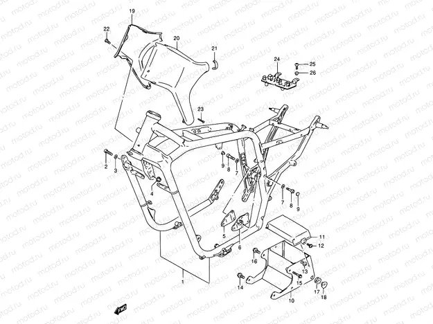 34C - FRAME (MODEL Y/K1)