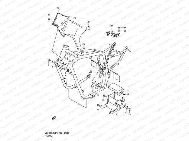 34D - FRAME (MODEL K2/K3)