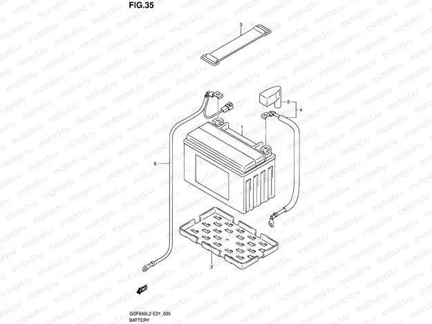 35 - BATTERY (GSF650UL2 E21)