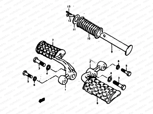 35 - FOOTREST (GS400C,EC)