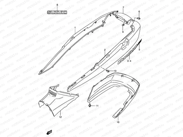 35 - FRAME COVER (MODEL K3)