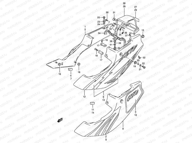 35 - FRAME COVER (MODEL N)