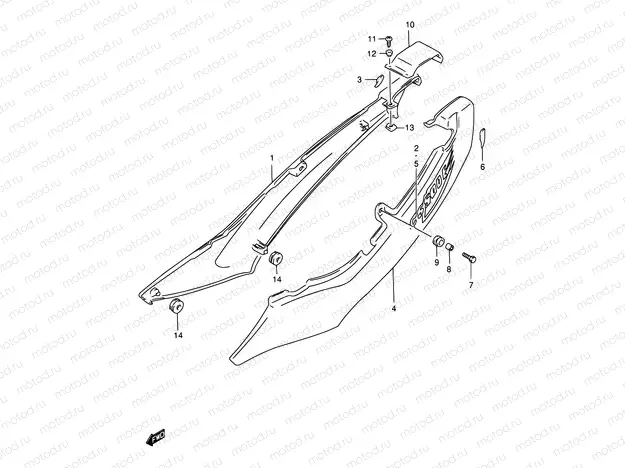 35 - FRAME COVER (MODEL V)