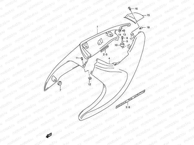 35 - FRAME COVER (MODEL V)
