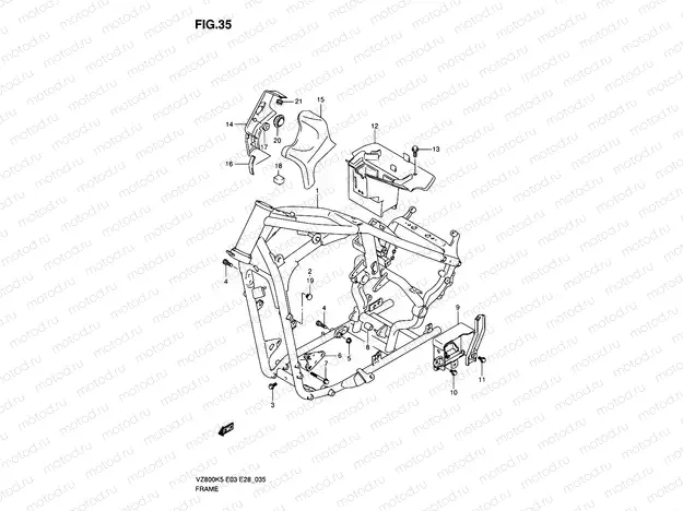 35 - FRAME (MODEL K5/K6/K7/K8)