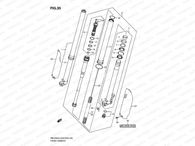 35 - FRONT DAMPER
