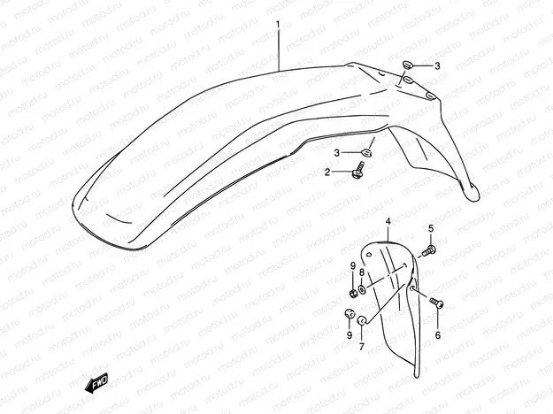 35 - FRONT FENDER