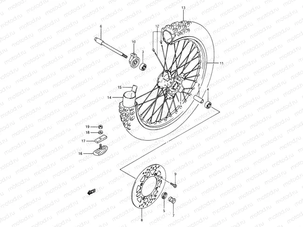 35 - FRONT WHEEL