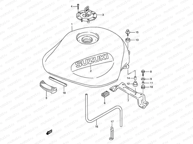 35 - FUEL TANK (MODEL S/T)