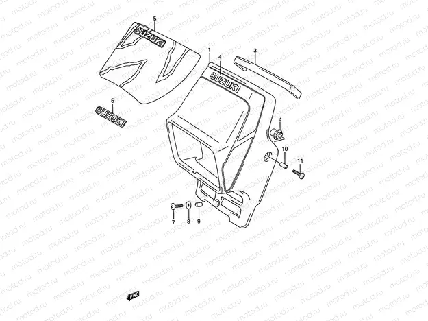 35 - HEADLAMP COVER