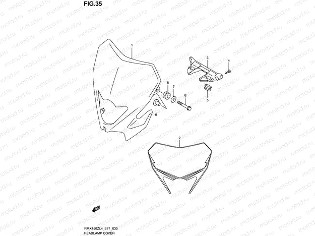 35 - HEADLAMP COVER