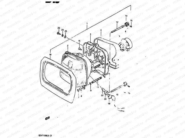 35 - HEADLAMP (GSX1100ESD)