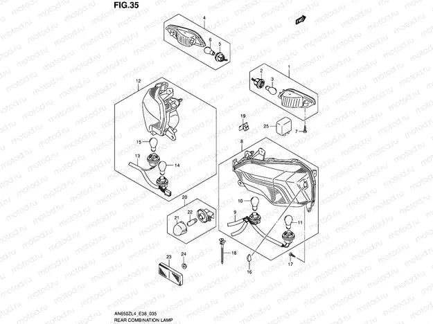 35 - REAR COMBINATION LAMP