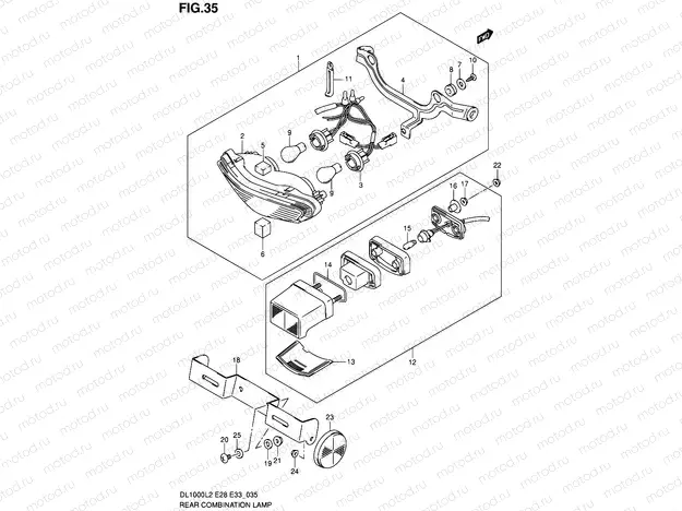 35 - REAR COMBINATION LAMP