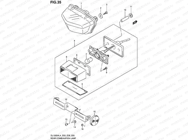 35 - REAR COMBINATION LAMP