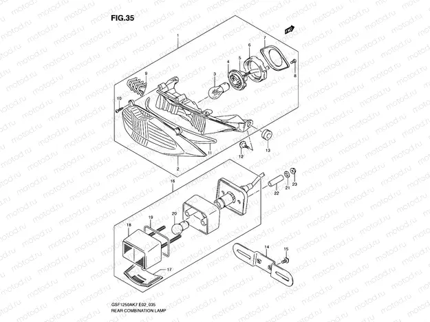 35 - REAR COMBINATION LAMP
