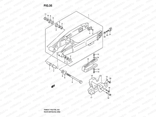 35 - REAR SWINGING ARM