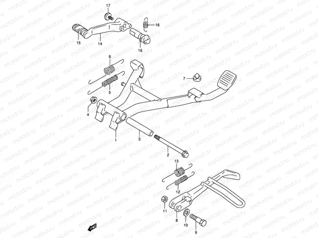 35 - STAND - REAR BRAKE