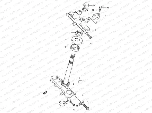35 - STEERING STEM (E28)