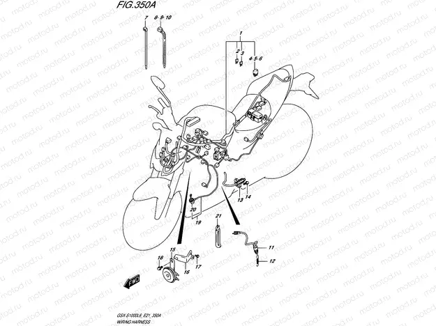 350A - WIRING HARNESS (GSX-S1000L6 E21)