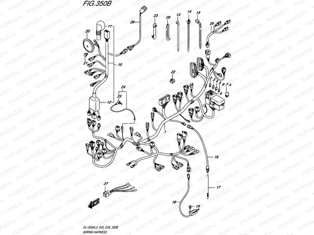 350B - WIRING HARNESS (DL1000AL5 E28)