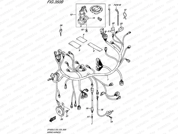 350B - WIRING HARNESS (SFV650L5 E28)