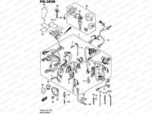 350B - WIRING HARNESS (VL800L5 E19)