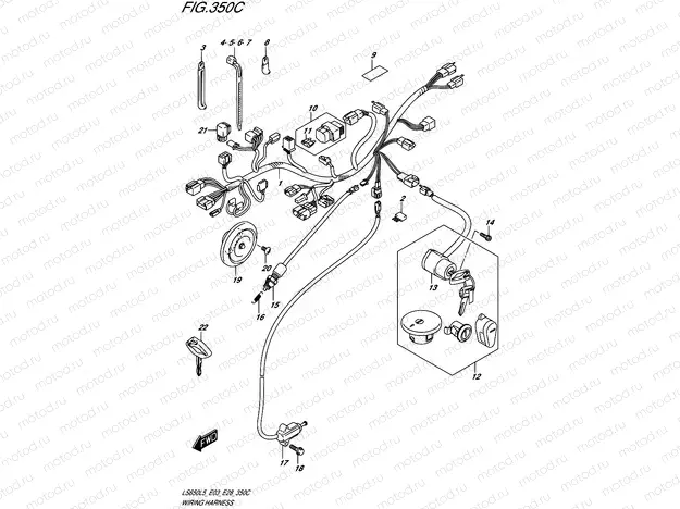 350C - WIRING HARNESS (LS650L5 E33)