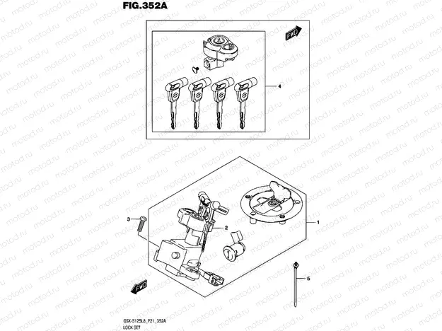 352A - LOCK SET