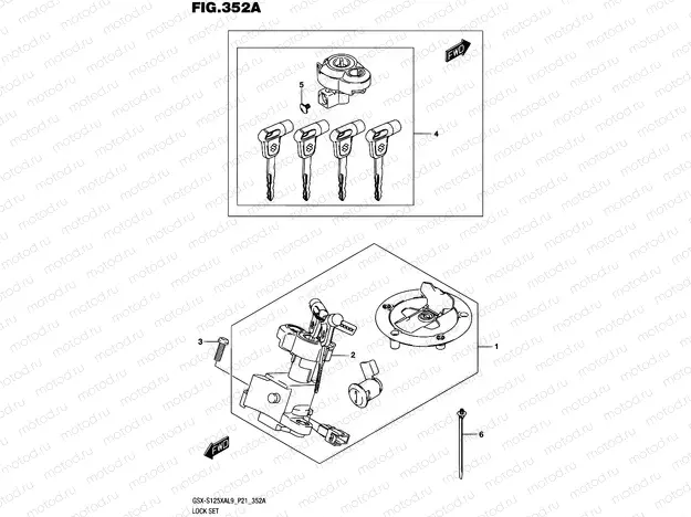 352A - LOCK SET