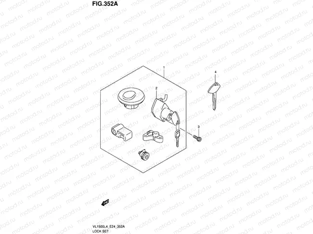 352A - LOCK SET