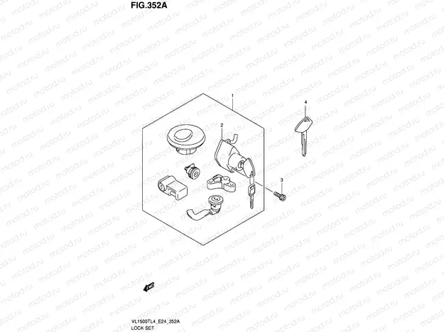 352A - LOCK SET