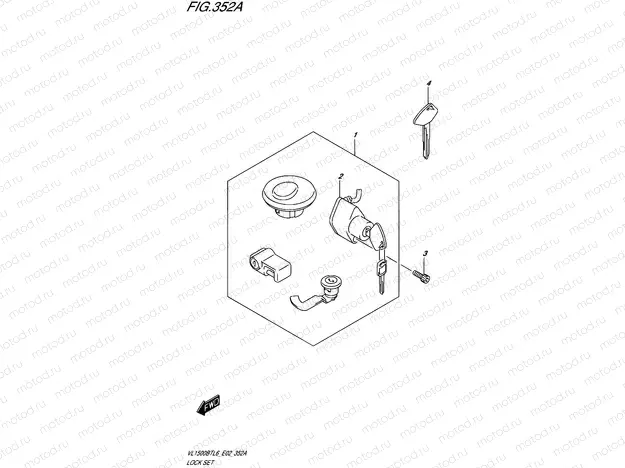 352A - LOCK SET