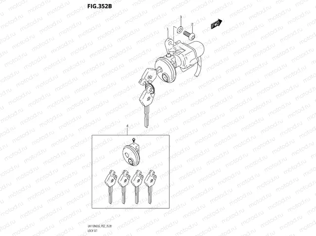 352B - LOCK SET (P19)