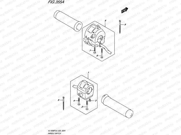 355A - HANDLE SWITCH
