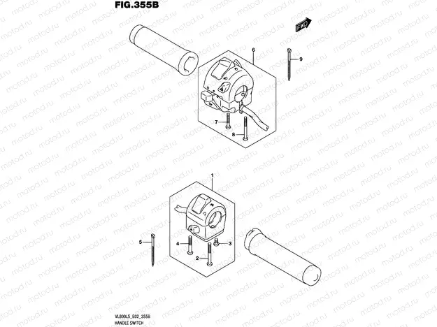 355B - HANDLE SWITCH (VL800L5 E19)